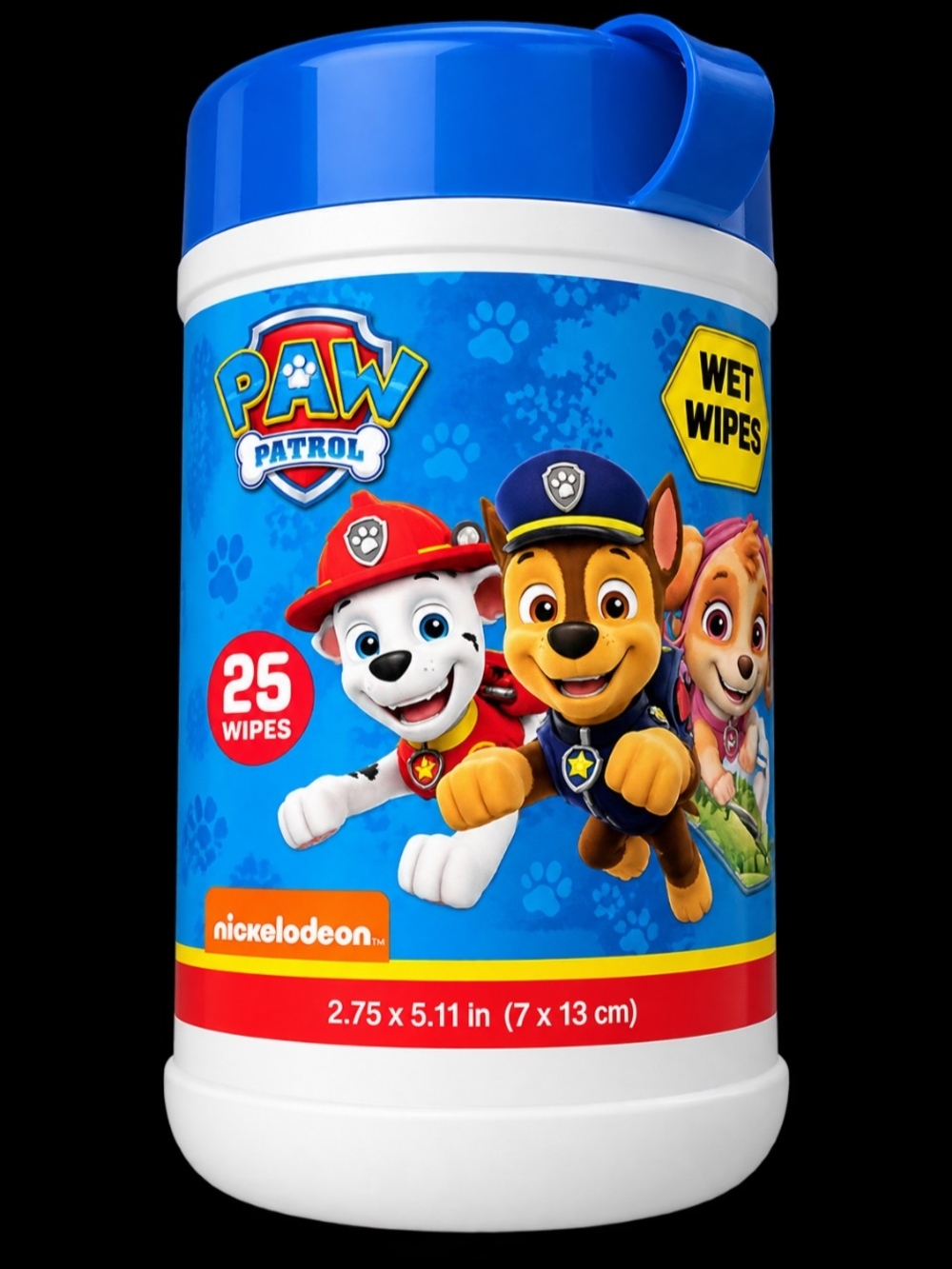 🟢 PAW Patrol Kids Blue Wet Wipes - 25 Count